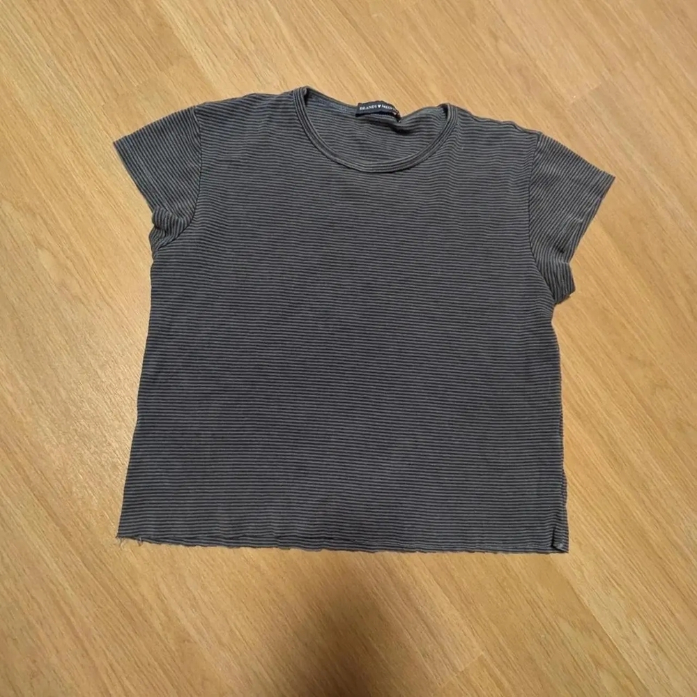 Striped Gray Women's Top